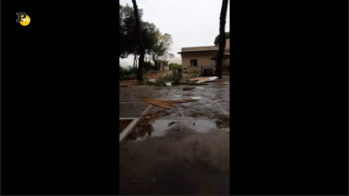 Tromba d’aria a Marina di Carrara