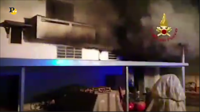 Notte di duro lavoro per i Vigili del Fuoco di Brindisi