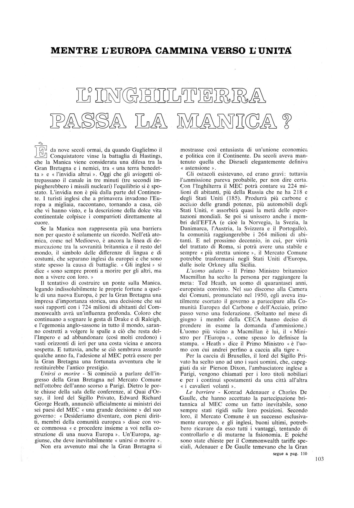 Galleria foto 'Quando la Gran Bretagna voleva entrare in Europa' - foto 3