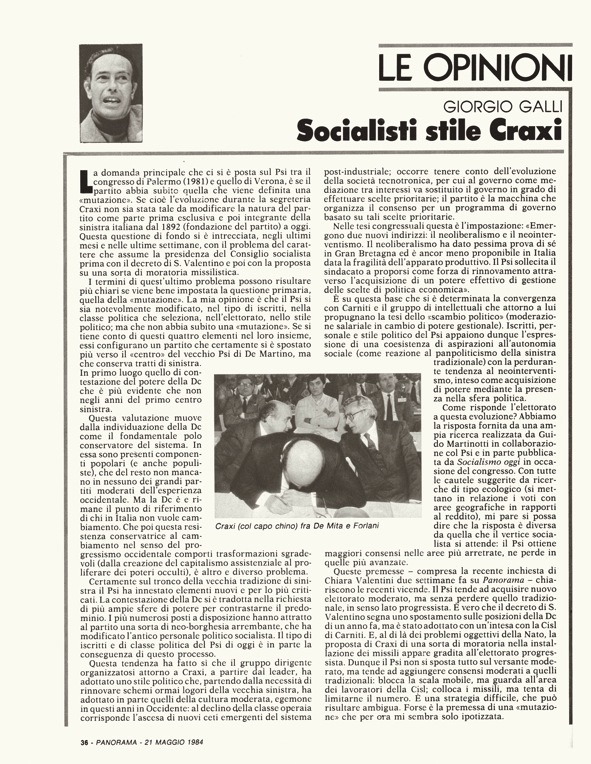 Socialisti stile Craxi