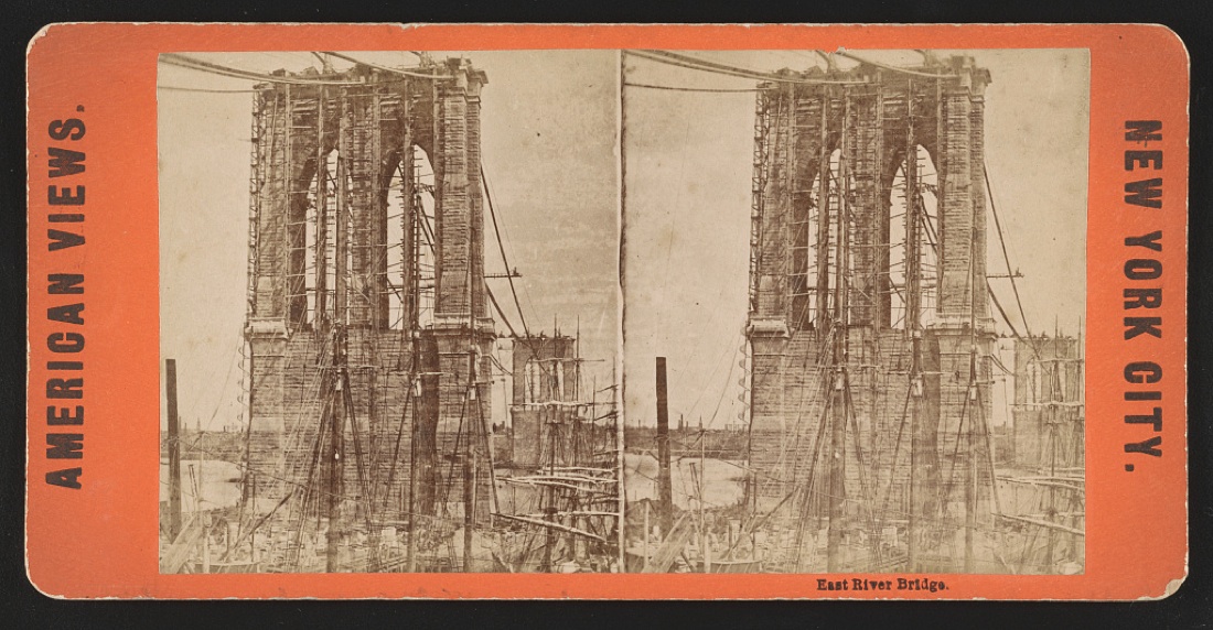 150 anni fa iniziava la costruzione del ponte di Brooklyn (storia e foto)