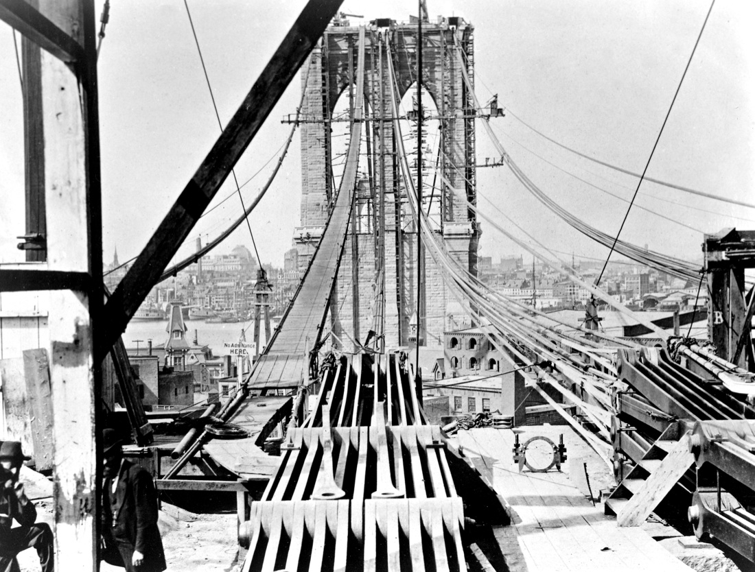 150 anni fa iniziava la costruzione del ponte di Brooklyn (storia e foto)