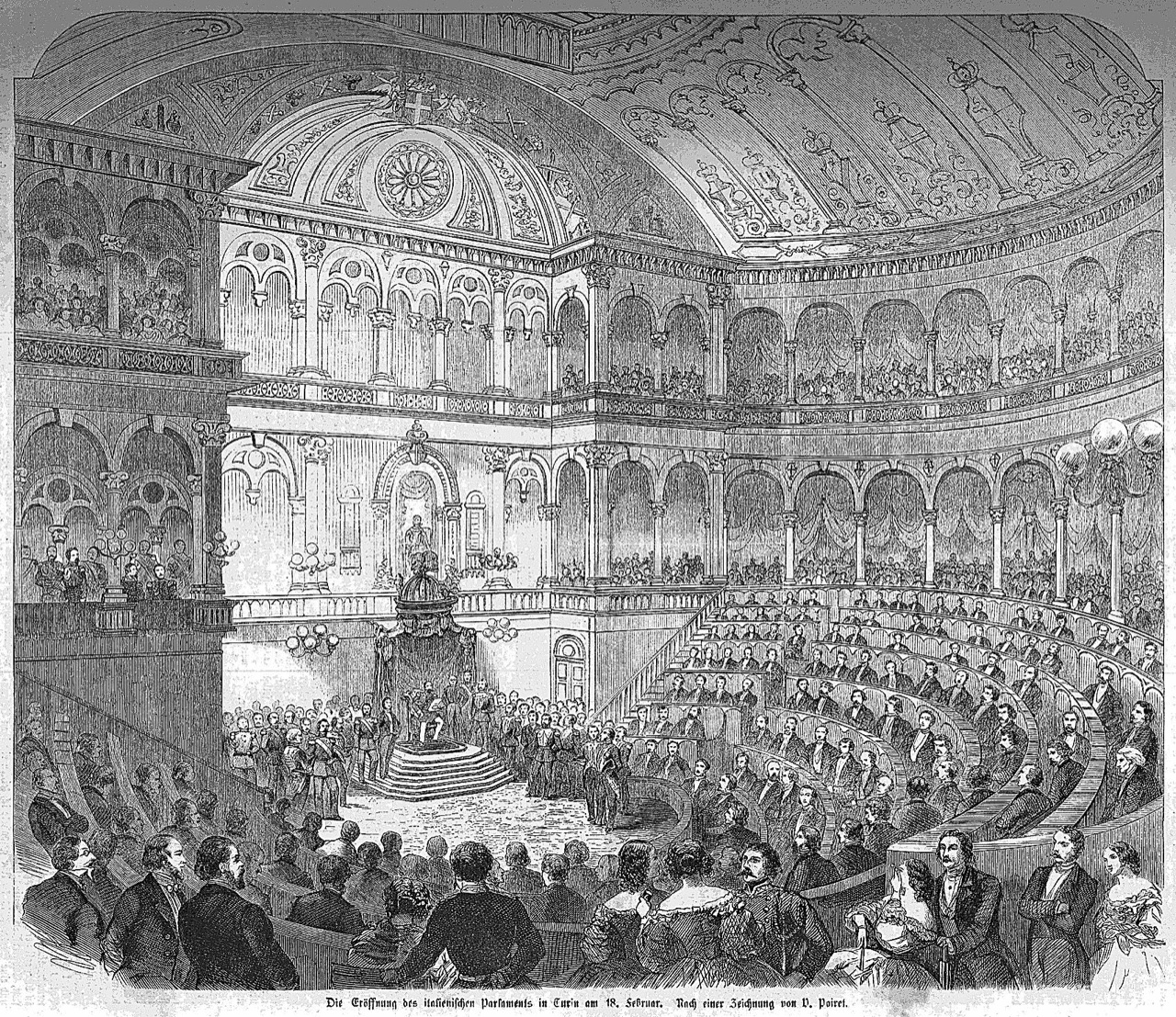 Il Parlamento del 1861: così uguale a oggi Il Parlamento del 1861: così uguale a oggi