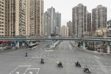 Coronavirus: Shanghai, città deserta