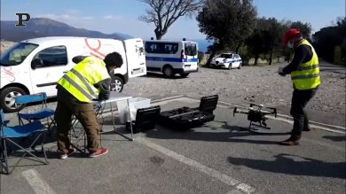 Coronavirus, controlli a Genova con i droni