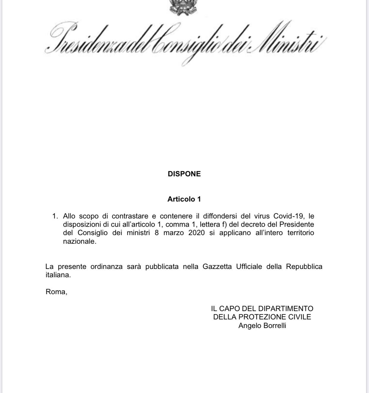 Conte chiude tutta l’Italia per motivi sanitari e politici