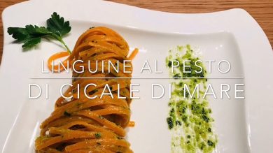 Cuciniamo insieme: linguine al pesto di cicale di mare