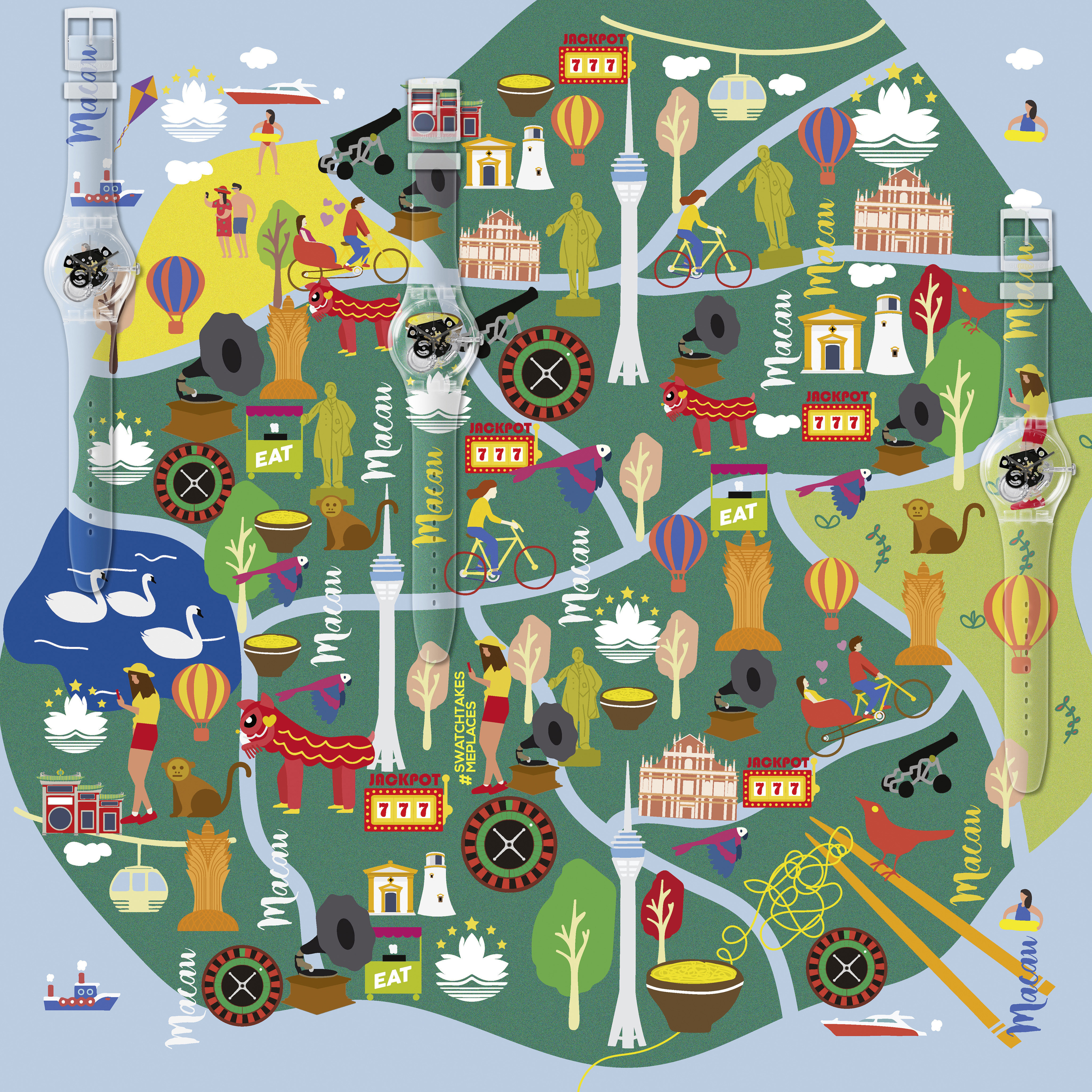 Il giro del mondo diventa social con Swatch