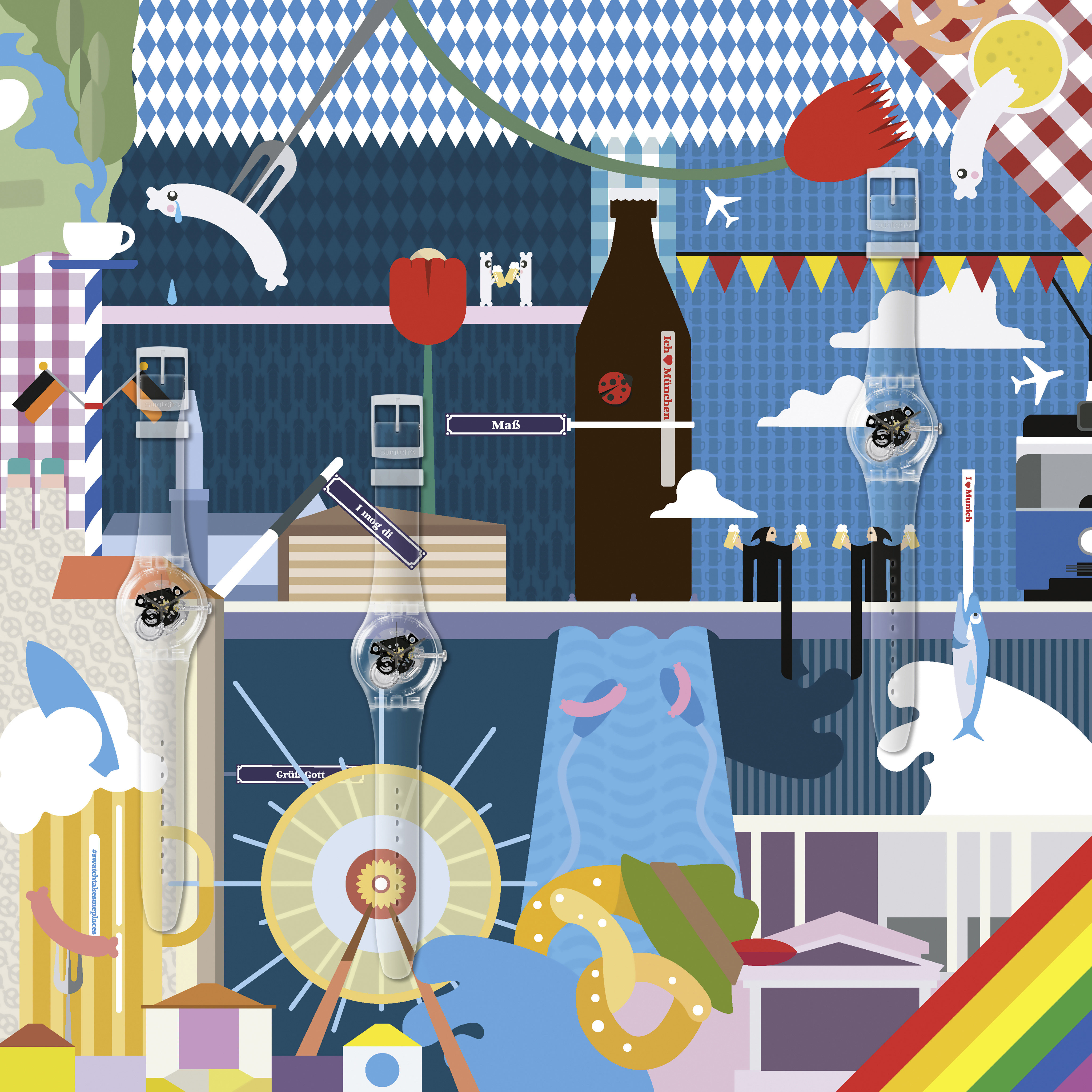 Il giro del mondo diventa social con Swatch