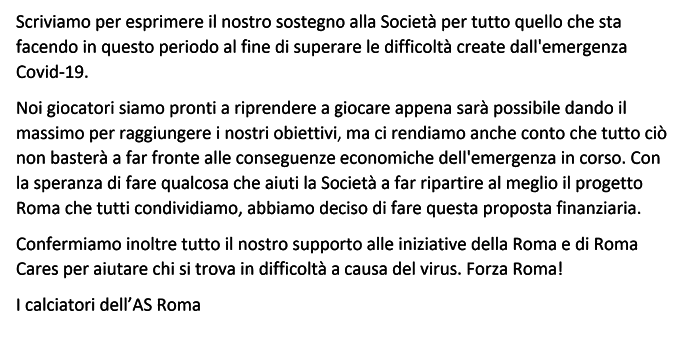 Serie A, ecco le squadre che si sono ridotte lo stipendio per Coronavirus