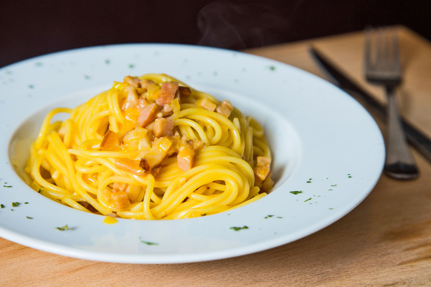 Cuciniamo insieme: carbonara sbagliata (con lo zafferano)