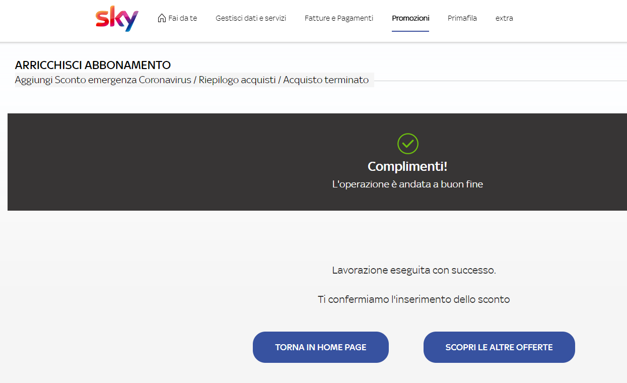 Sky, sconto sull’abbonamento per Coronavirus: come ottenerlo Sky, sconto sull’abbonamento per Coronavirus: come ottenerlo