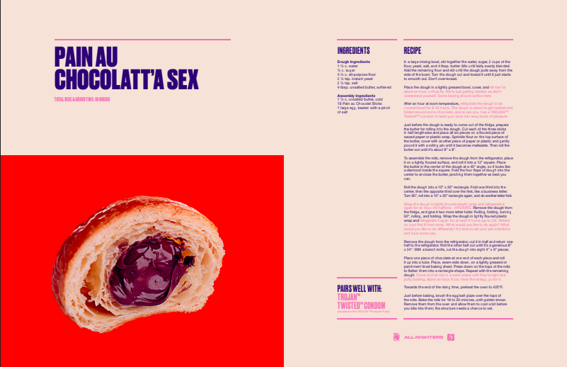 Trojan Condoms pubblica un libro di ricette