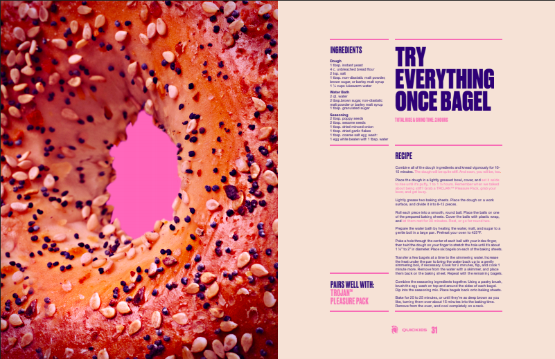 Trojan Condoms pubblica un libro di ricette