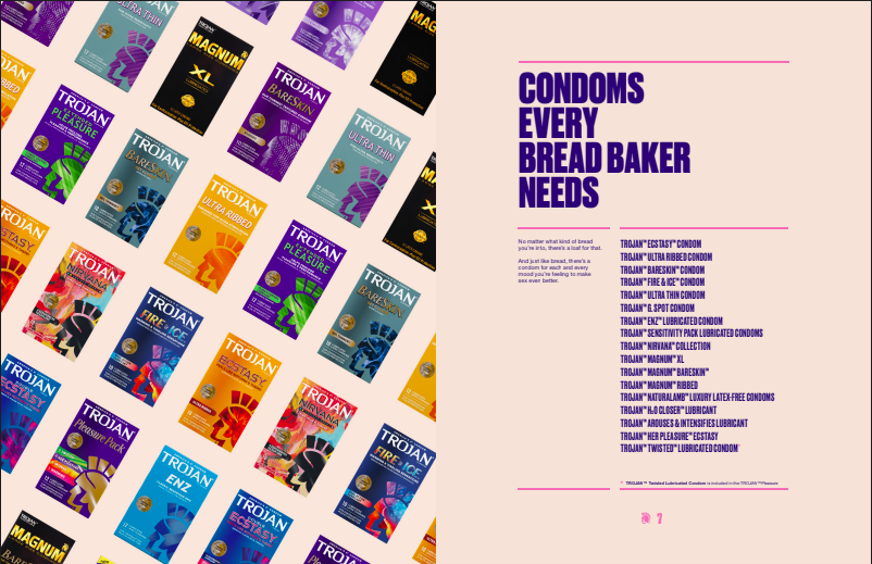 Trojan Condoms pubblica un libro di ricette
