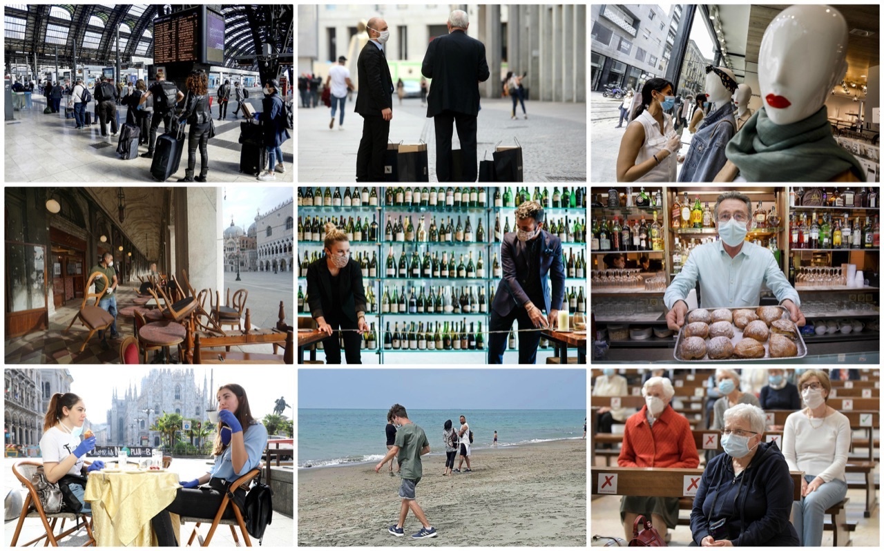 Fase 2: il racconto in fotografie della prima giornata di riapertura