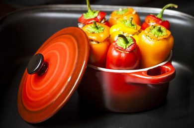 Cuciniamo insieme: Peperoni ripieni di spaghetti