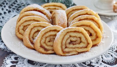 Cuciniamo insieme: Biscotto arrotolato alle pesche