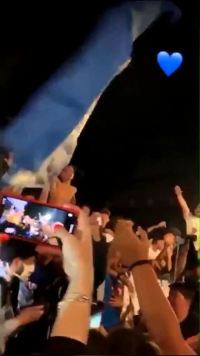 Festa a Napoli per la Coppa Italia (senza mascherine contro il Covid-19)