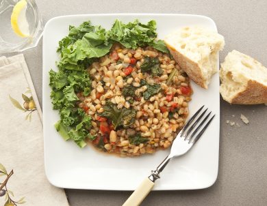 Cuciniamo insieme: Timballo di farro ricotta e ortiche con salsa al Parmigiano