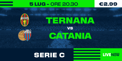 Guarda in diretta Ternana – Catania