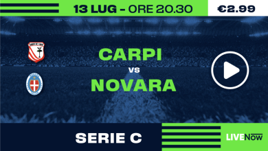 Guarda in diretta Carpi – Novara