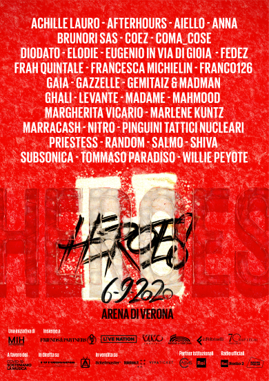 Heroes, il concerto in streaming dall’Arena di Verona