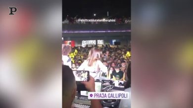 Elettra Lamborghini al Praja di Gallipoli, Puglia