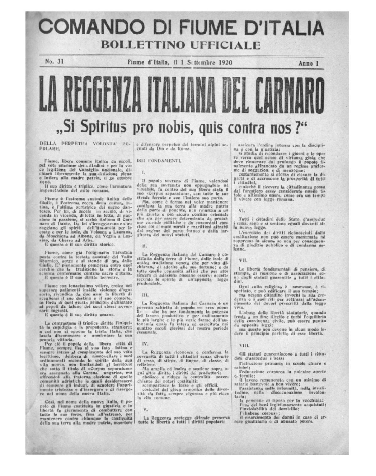 Galleria foto 'Fiume: un secolo fa la Carta del Carnaro' - foto 4