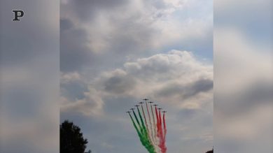 Frecce Tricolori a Monza sopra l’autodromo per la Formula 1 | video