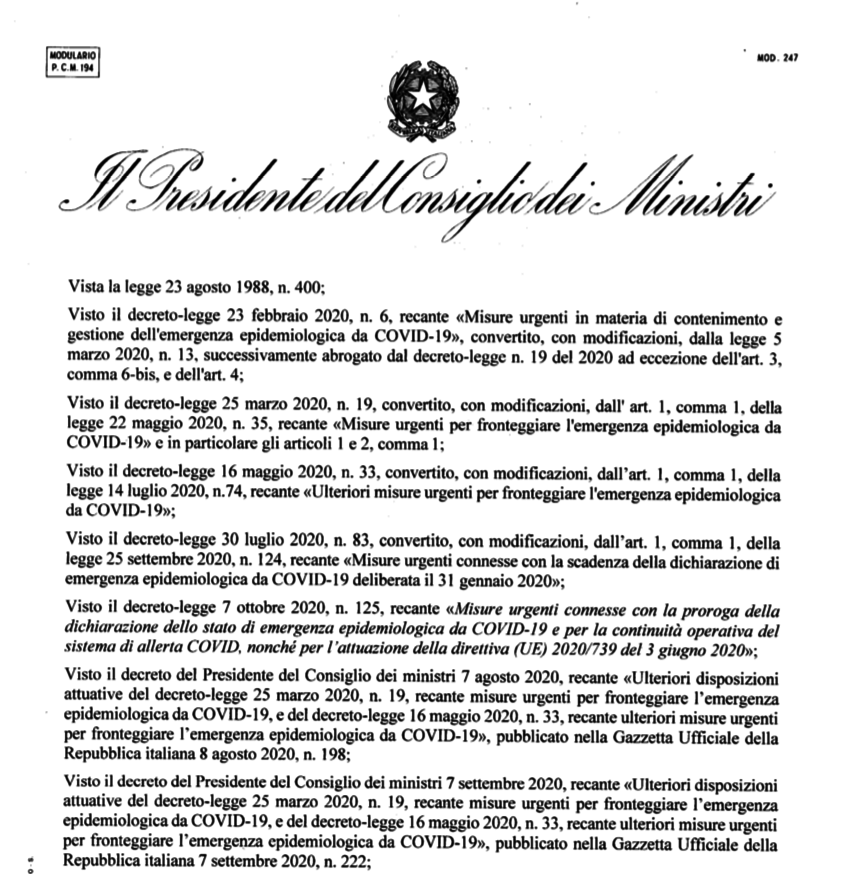 Mascherine, sport, feste in casa. Cosa prevede il nuovo Dpcm – Il documento Mascherine, sport, feste in casa. Cosa prevede il nuovo Dpcm – Il documento