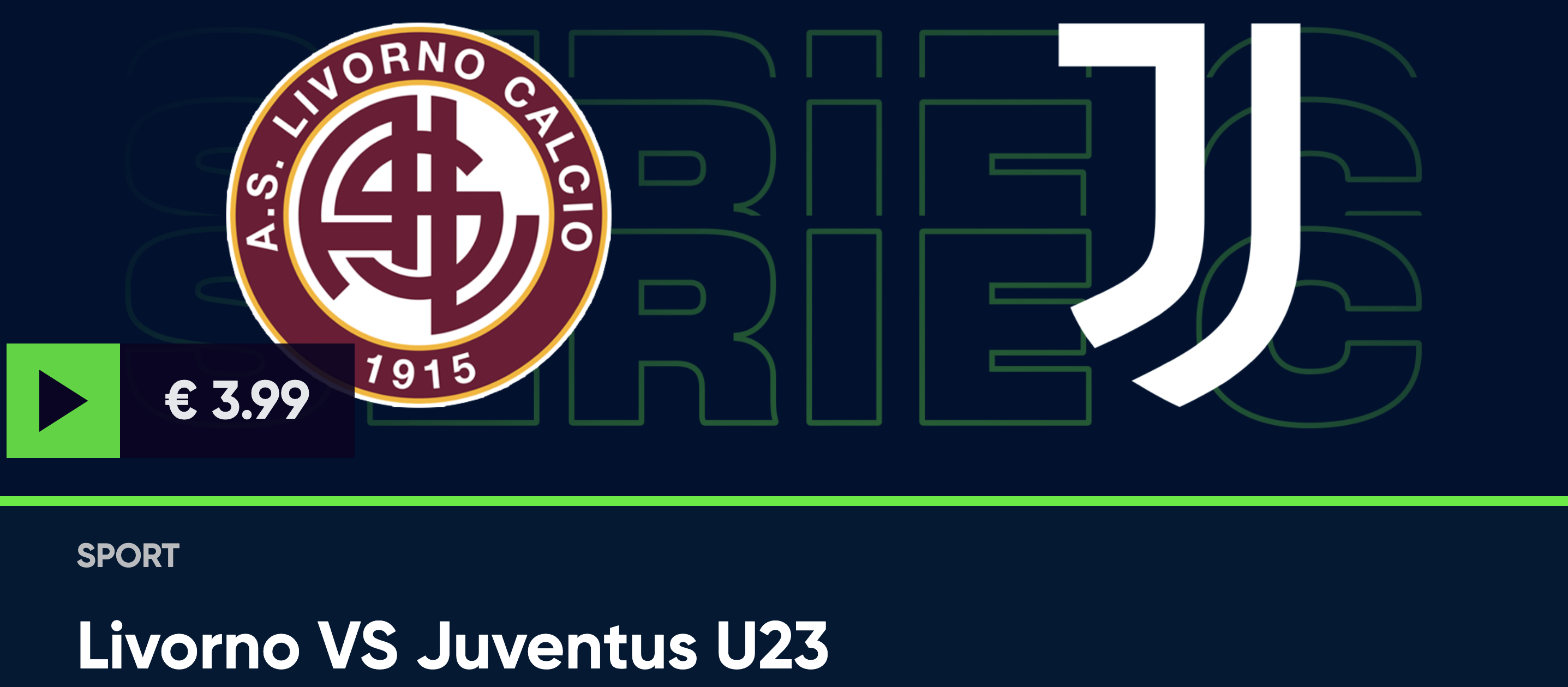 Guarda in diretta Livorno – Juventus U23