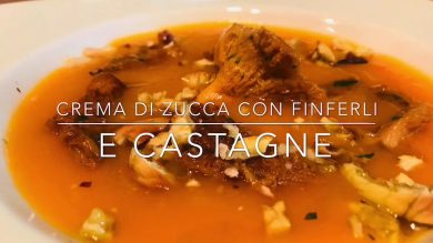 Cuciniamo insieme: crema di zucca con finferli e castagne