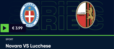 Guarda in diretta Novara – Lucchese