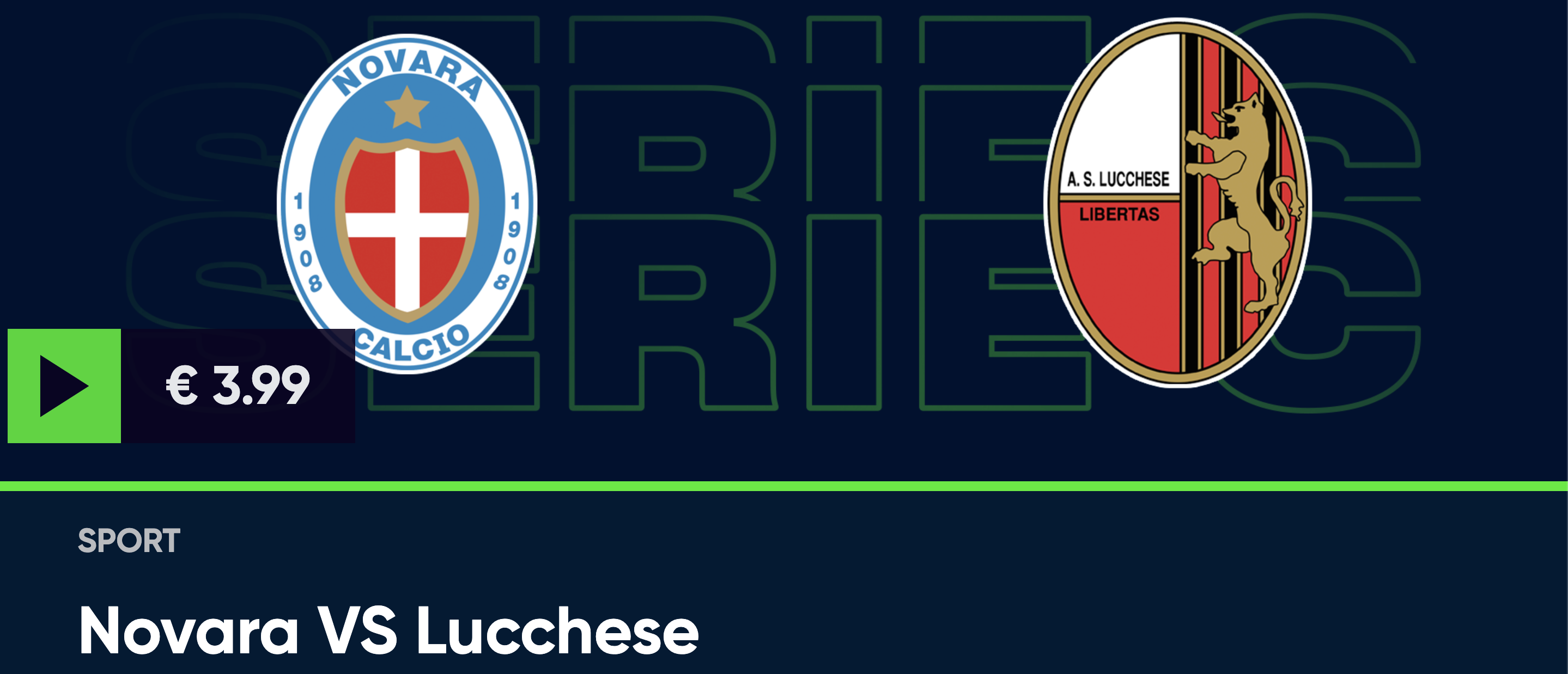 Guarda in diretta Novara – Lucchese