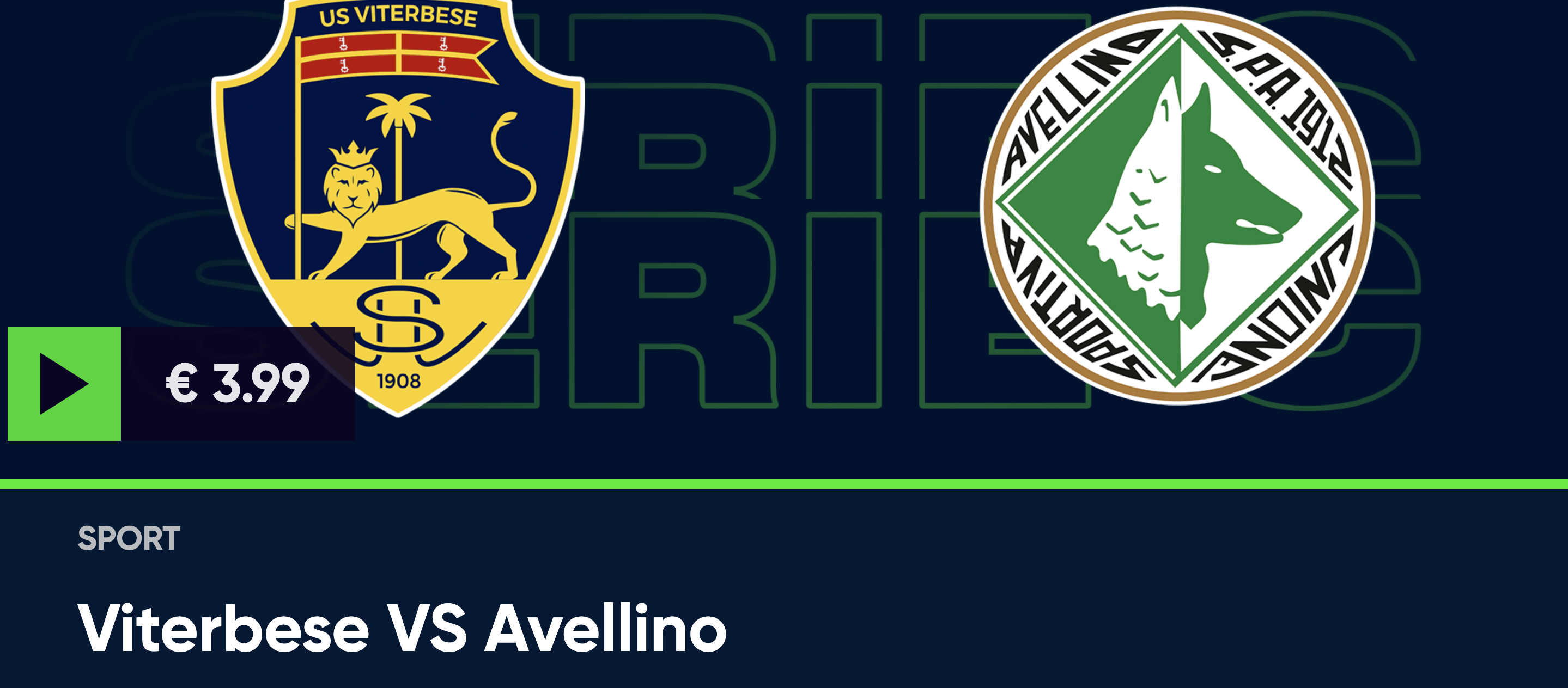 Guarda in diretta Viterbese – Avellino