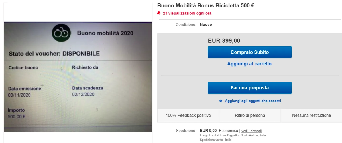 Galleria foto 'Fatto il bonus bici, scatta subito la truffa online' - foto 3