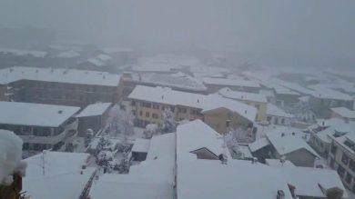 Neve a Milano, la città ed il nord Italia imbiancate