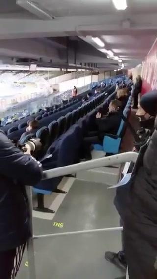 Paratici e Nedevd, proteste in tribuna per Napoli-Juventus