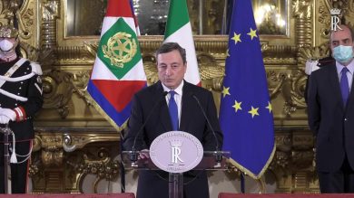 Draghi al Quirinale: «Mi aspetto unità»