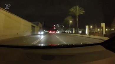 Cagliari, frontale con i carabinieri per evitare un posto di blocco | video