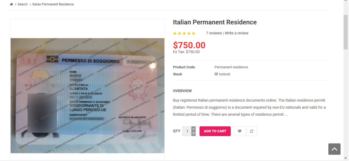 Galleria foto 'Il mercato dei documenti falsi nella Dark Web (compreso il Passaporto Vaccinale)' - foto 5