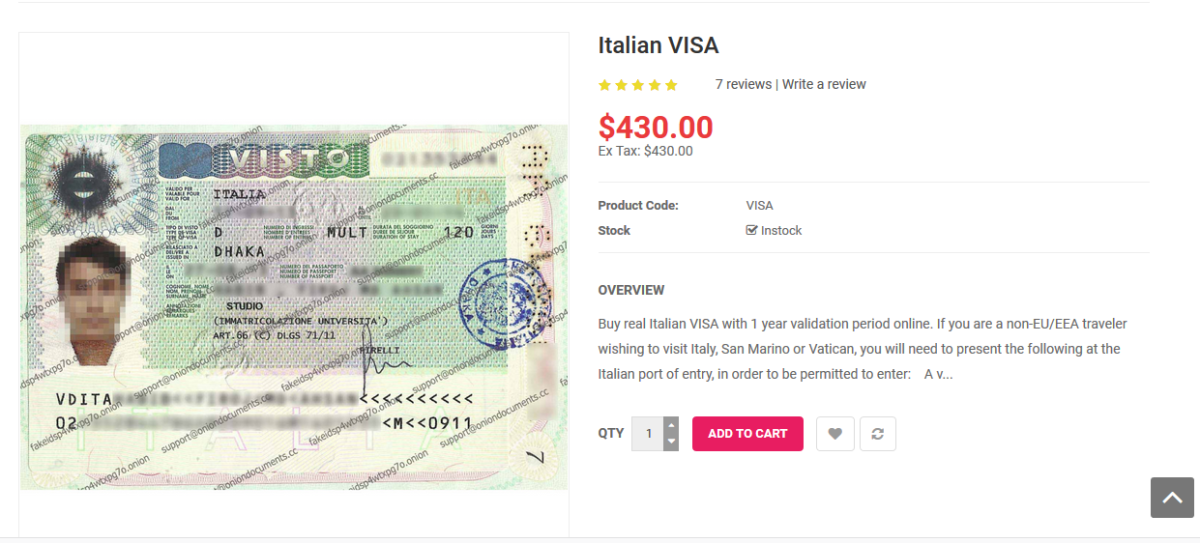 Galleria foto 'Il mercato dei documenti falsi nella Dark Web (compreso il Passaporto Vaccinale)' - foto 6