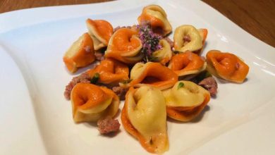 Cuciniamo insieme: tortello rovesciato con salsiccia e asparagi