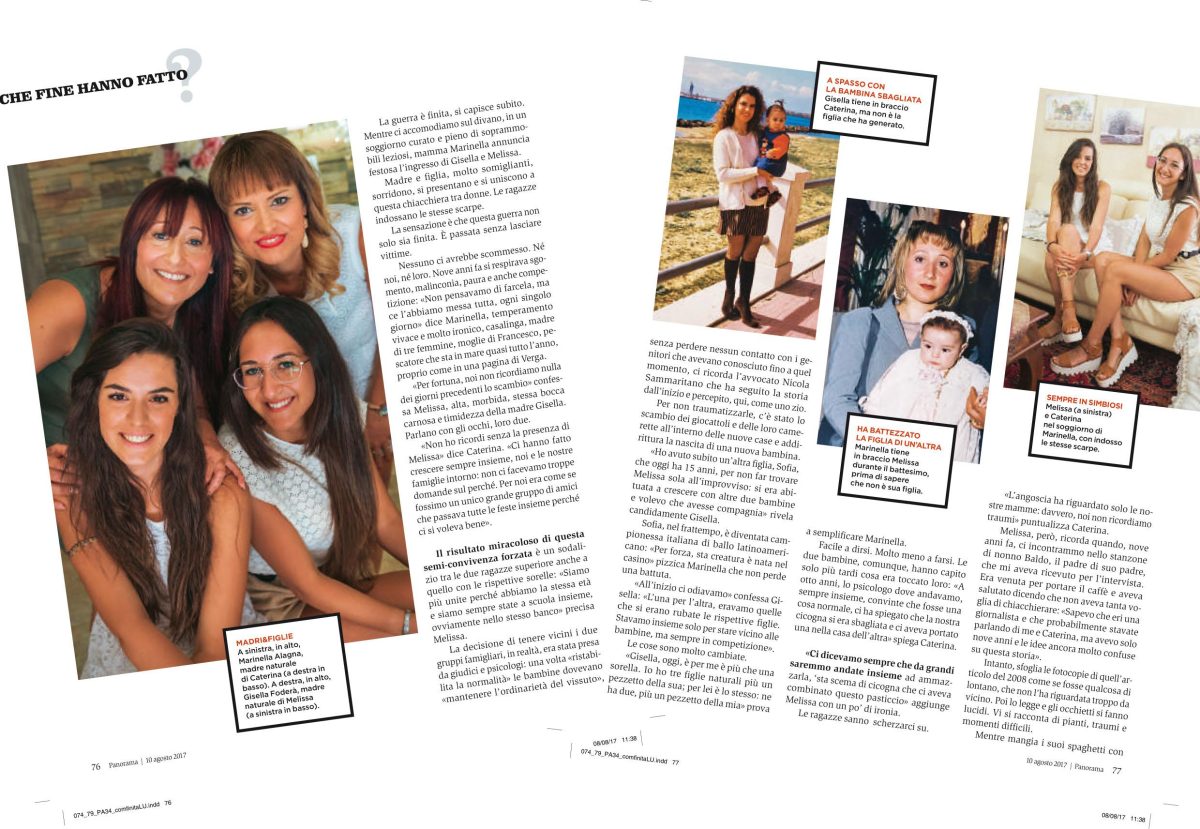 Sorelle scambiate nella culla: la storia scoperta da Panorama è una fiction Sorelle scambiate nella culla: la storia scoperta da Panorama è una fiction