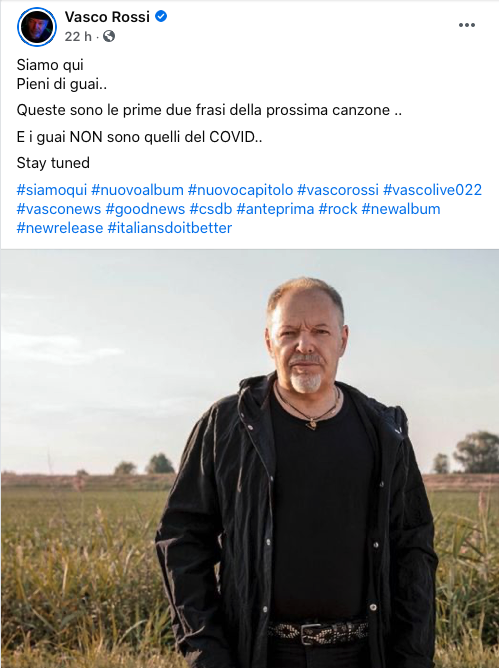 Vasco Rossi svela la cover di Siamo qui, il nuovo album Vasco Rossi svela la cover di Siamo qui, il nuovo album