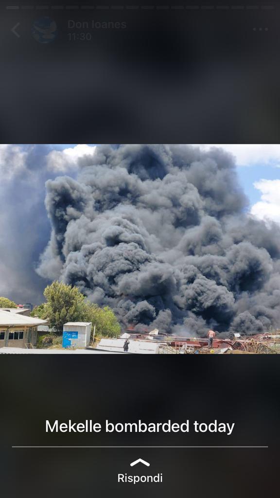 Tigray: le foto che confermano i bombardamenti di Macallè