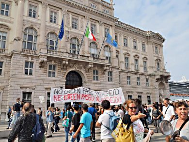 Trieste, capitale dei no pass