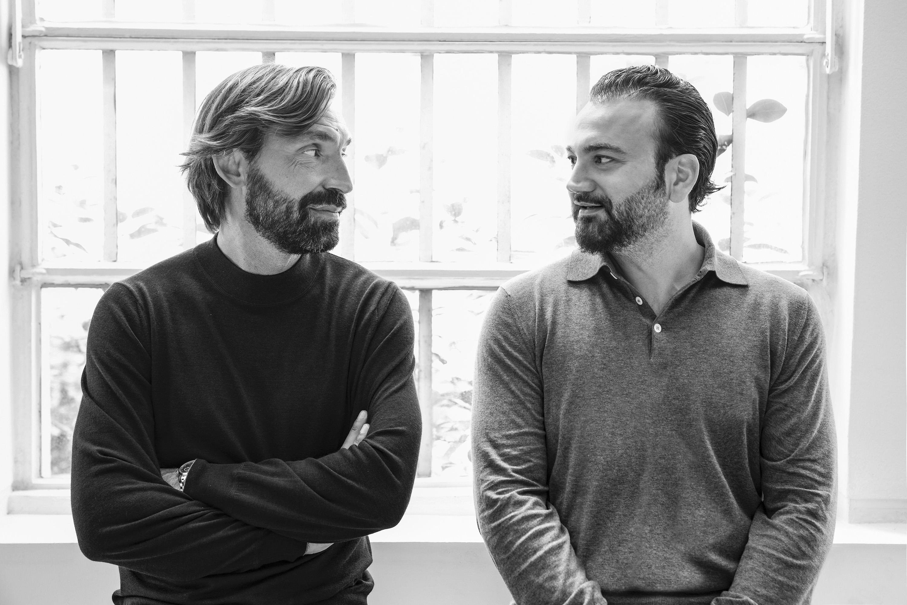 Andrea Pirlo e Gian Antonio Pisterzi in un nuovo concept di Grooming Art