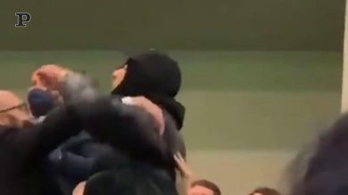 Derby Milan-Inter, scontro Ghali-Salvini in tribuna | video